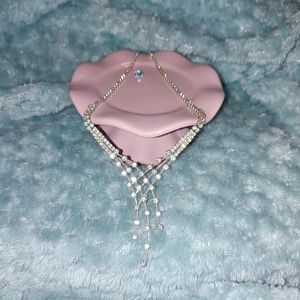 Crystal studded necklace